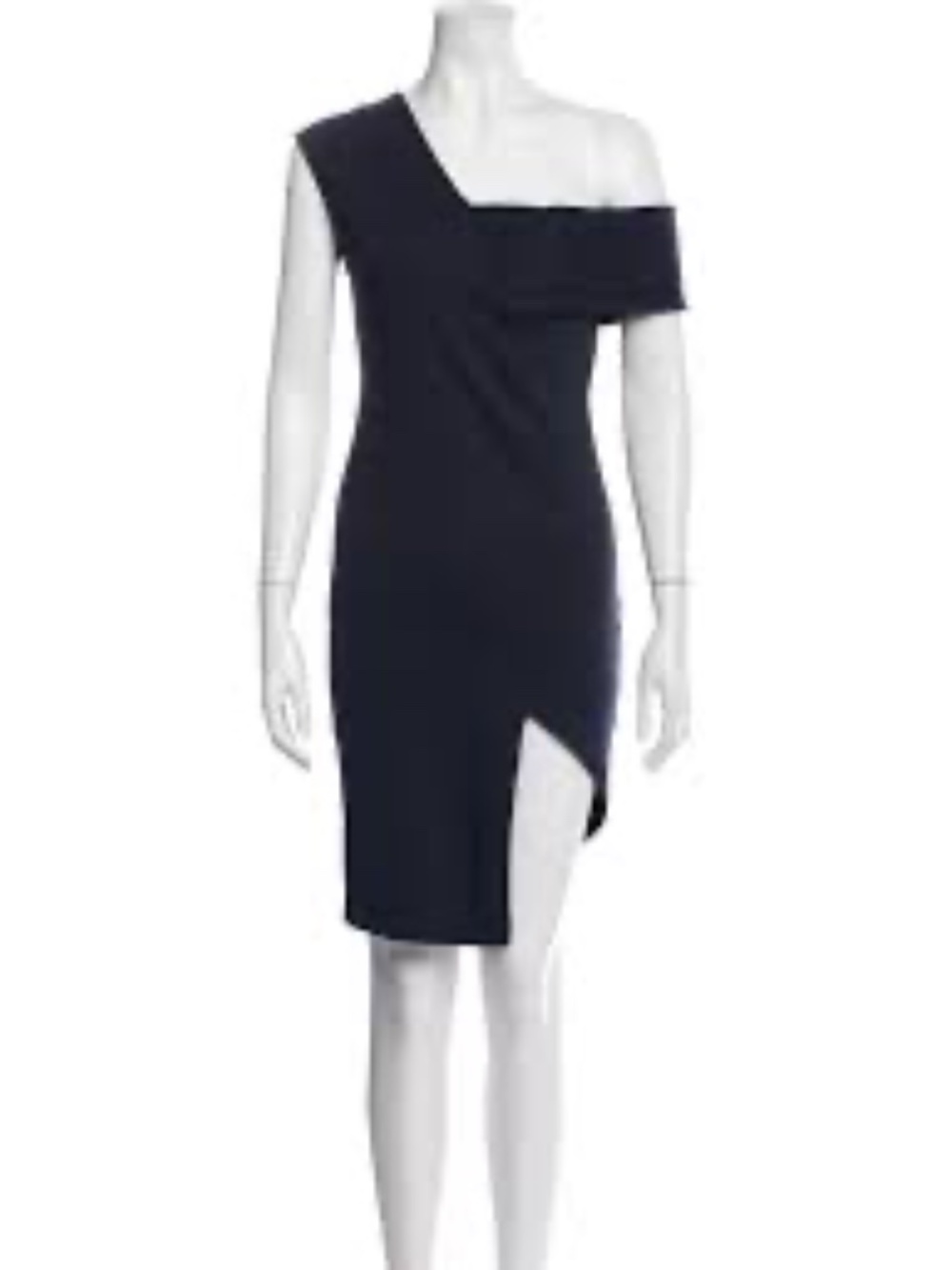 Michelle Mason Asymmetrical Draped Wrap Mini Dress